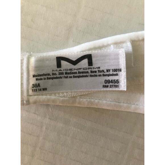 NWT Maiden Form White Custom  Lift 36A Customized Strapless Bra‎ - Picture 7 of 12